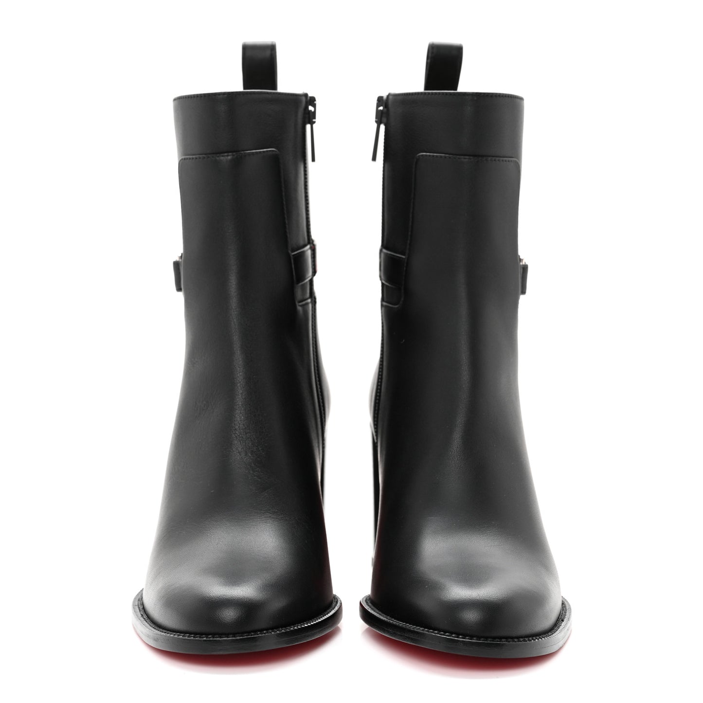 Calfskin Lock Booty 70 Ankle Boots 37.5 Black