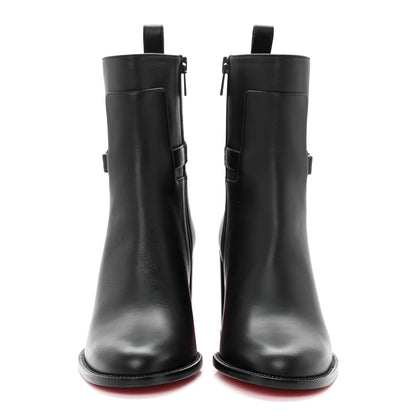 Christian Louboutin Calfskin Lock Booty 70 Ankle Boots 37.5 Black 2 of 8