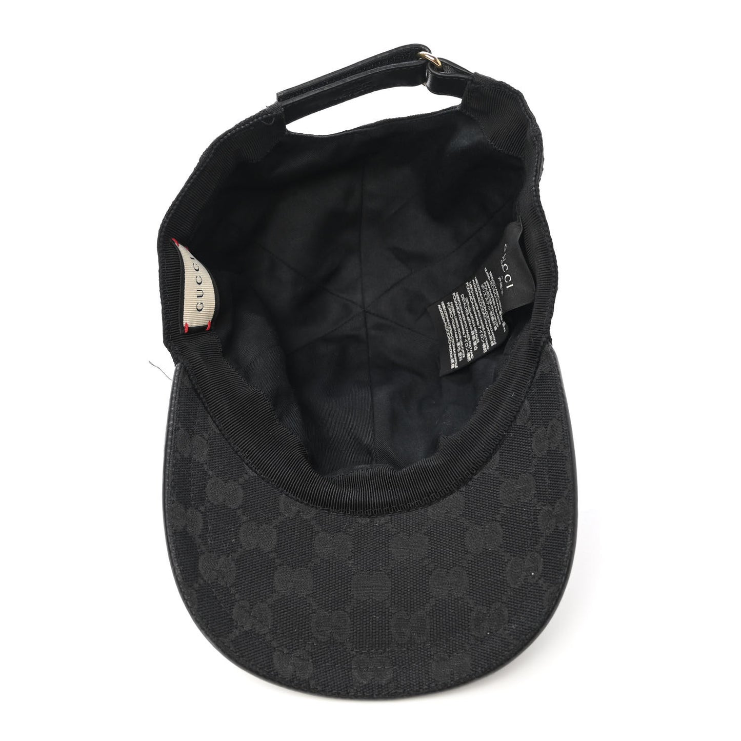 Monogram Web Baseball Hat M Black