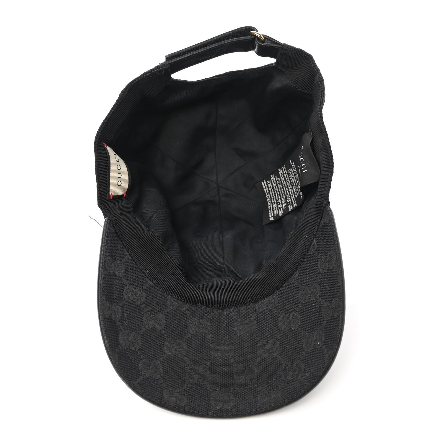 Gucci Monogram Web Baseball Hat M Black 7 of 11