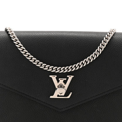 Louis Vuitton Soft Calfskin My Lockme Chain Pochette Black 7 of 9