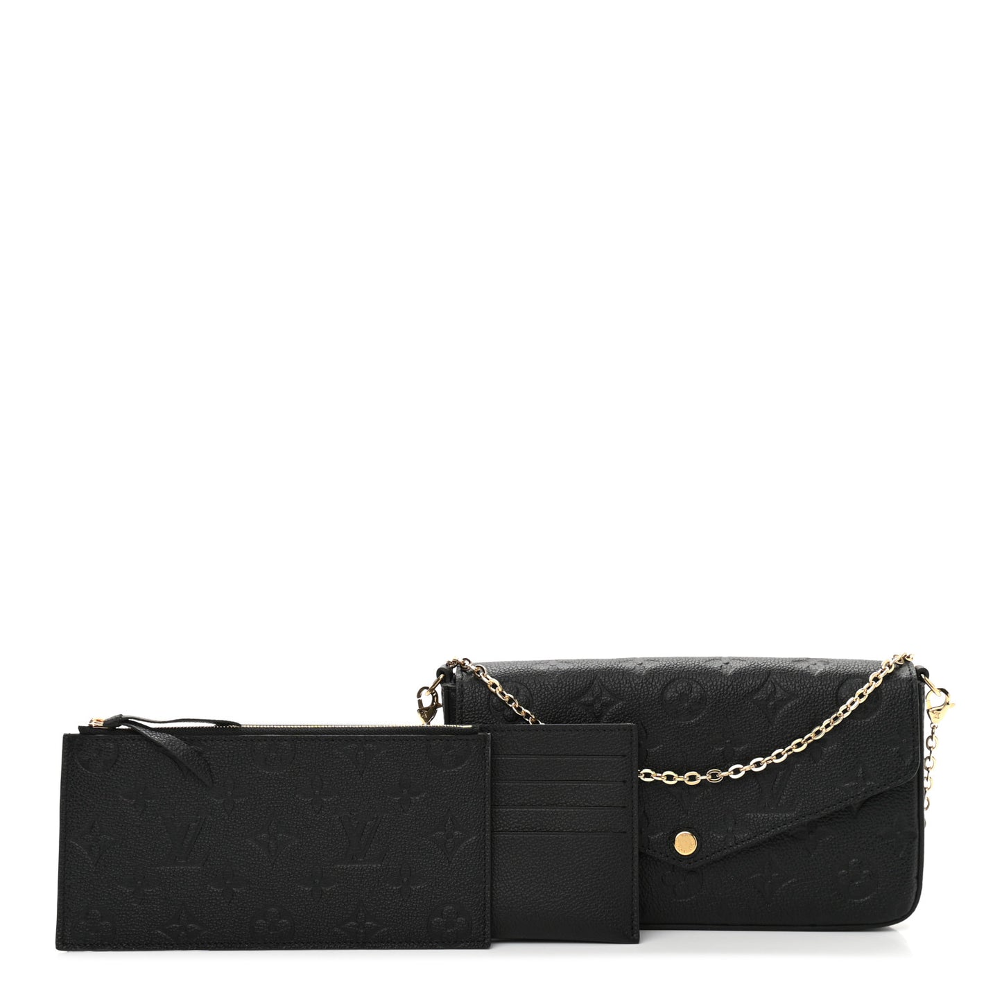 Empreinte Pochette Felicie Chain Wallet Black