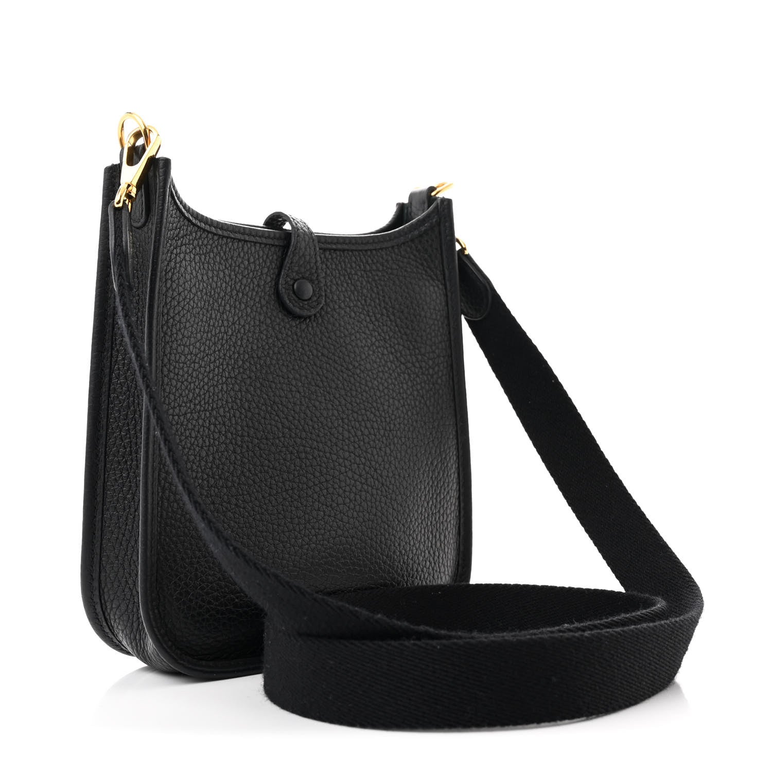 Hermes Taurillon Clemence Evelyne TPM Black 3 of 11