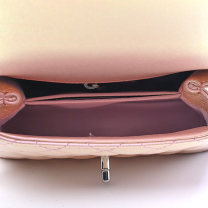 Chanel Iridescent Caviar Quilted Extra Mini Coco Handle Flap Light Pink 5 of 9