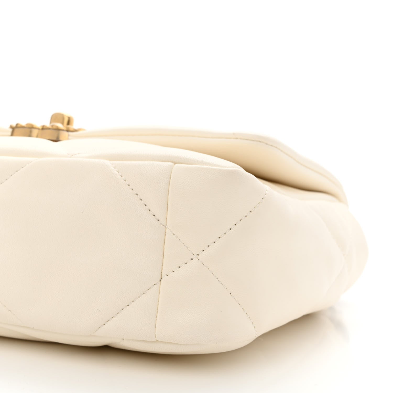 Chanel Lambskin Quilted Medium Chanel 19 Flap White 10 of 12
