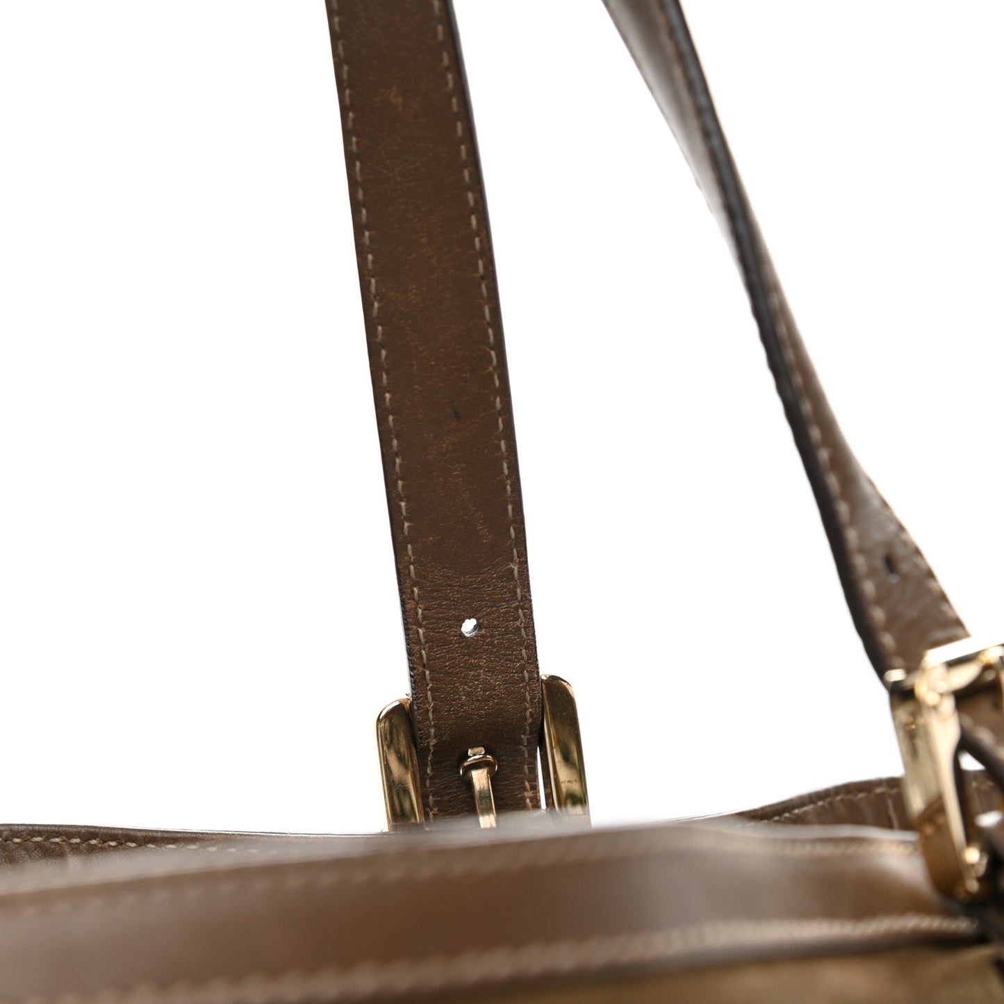 Suede Large Britt Shoulder Bag Brown