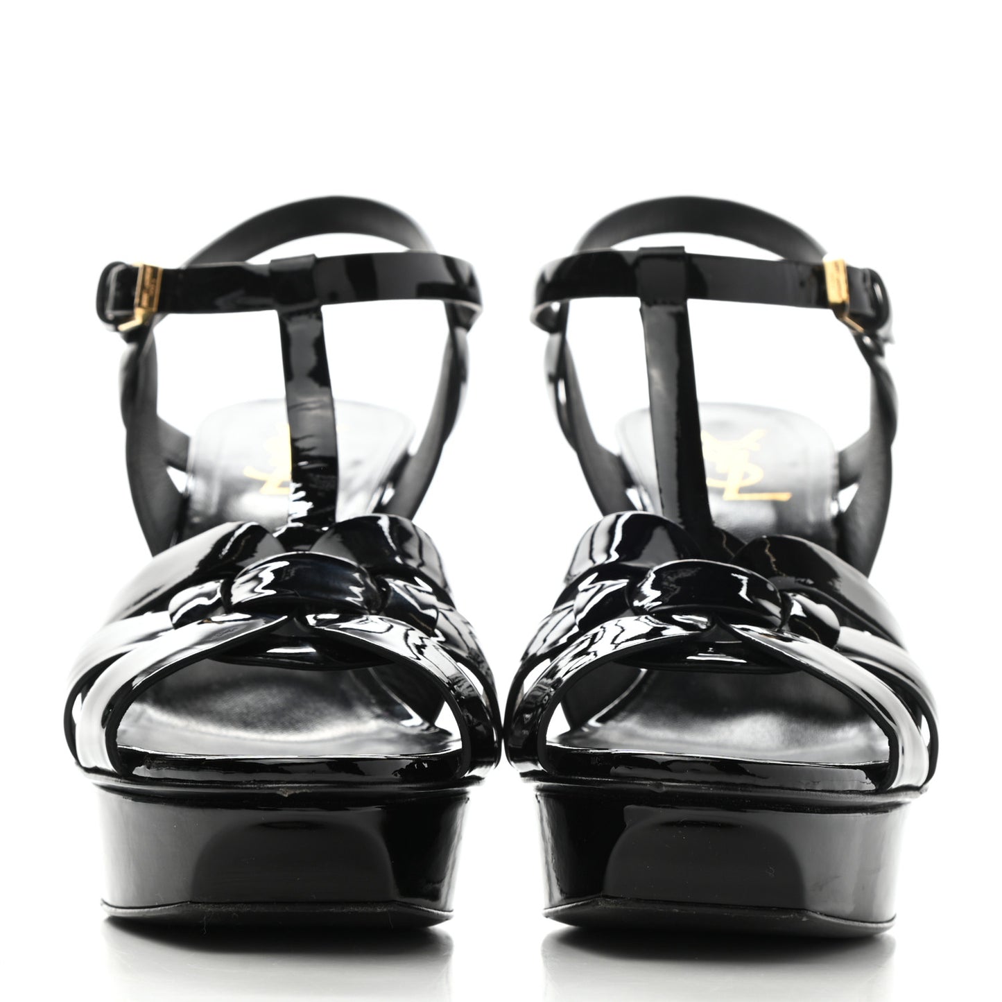 Patent Tribute 75 Platform Sandals 39.5 Black