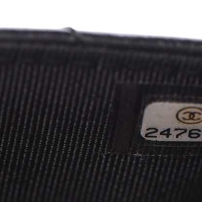 Chanel Aged Calfskin Chevron Quilted Reissue Card Holder Wallet So Black 8 of 9