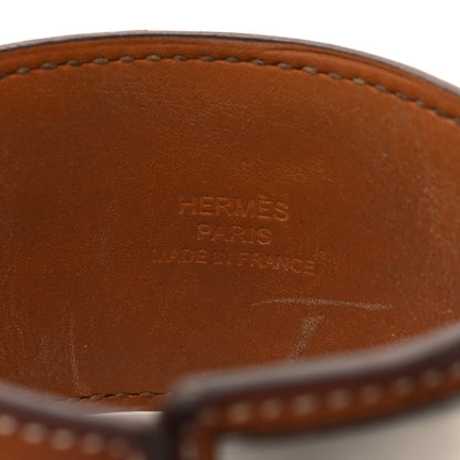 Hermes Barenia Collier De Chien CDC Bracelet S Fauve 4 of 6