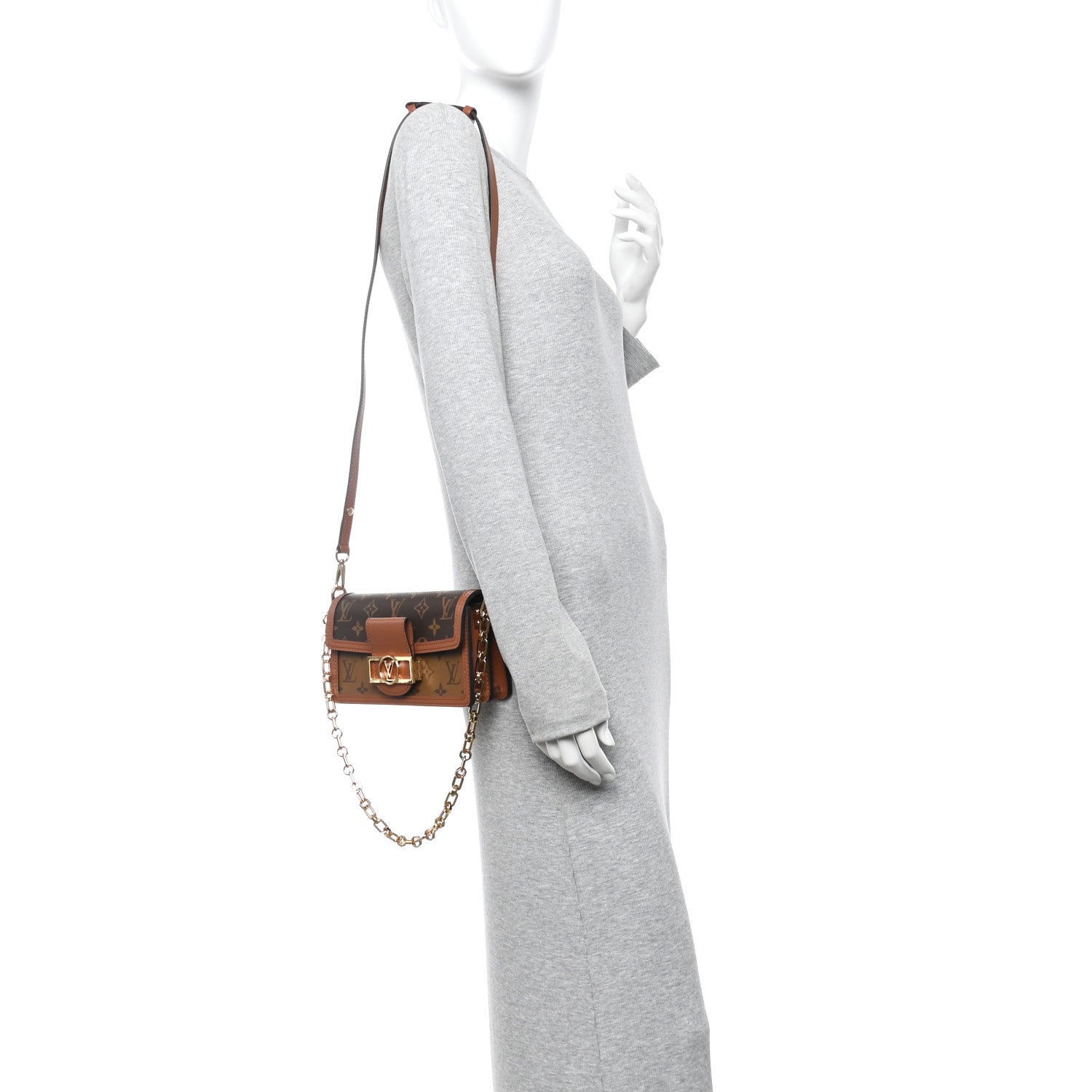 Louis Vuitton Reverse Monogram Dauphine Mini East West 2 of 11