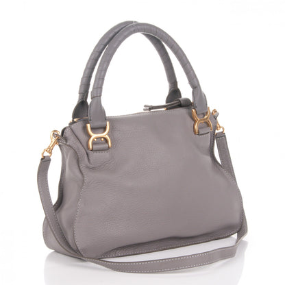 Chloe Calfskin Medium Marcie Satchel Cashmere Grey 3 of 7