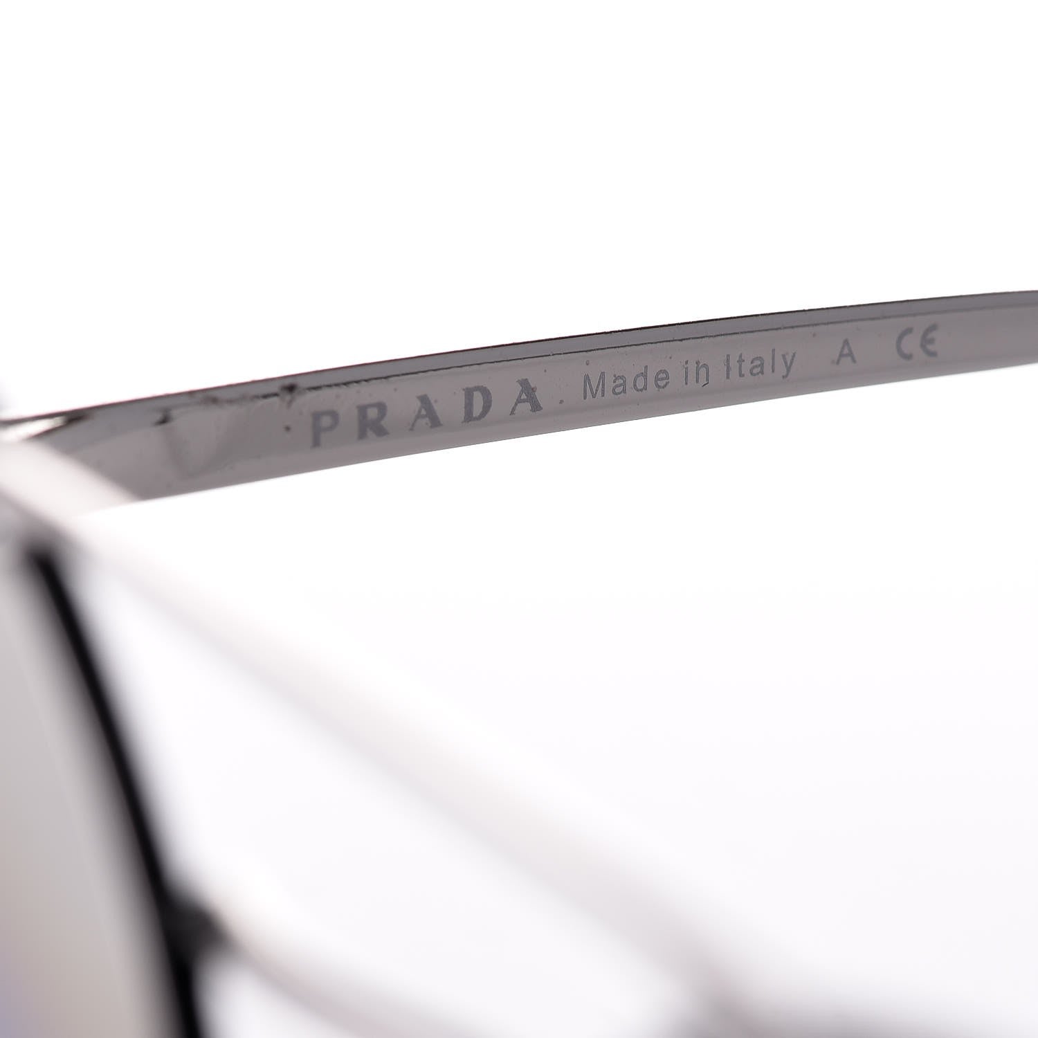 Prada Round Sunglasses SPR 51S Black Silver 6 of 7