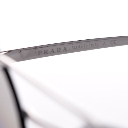 Prada Round Sunglasses SPR 51S Black Silver 6 of 7