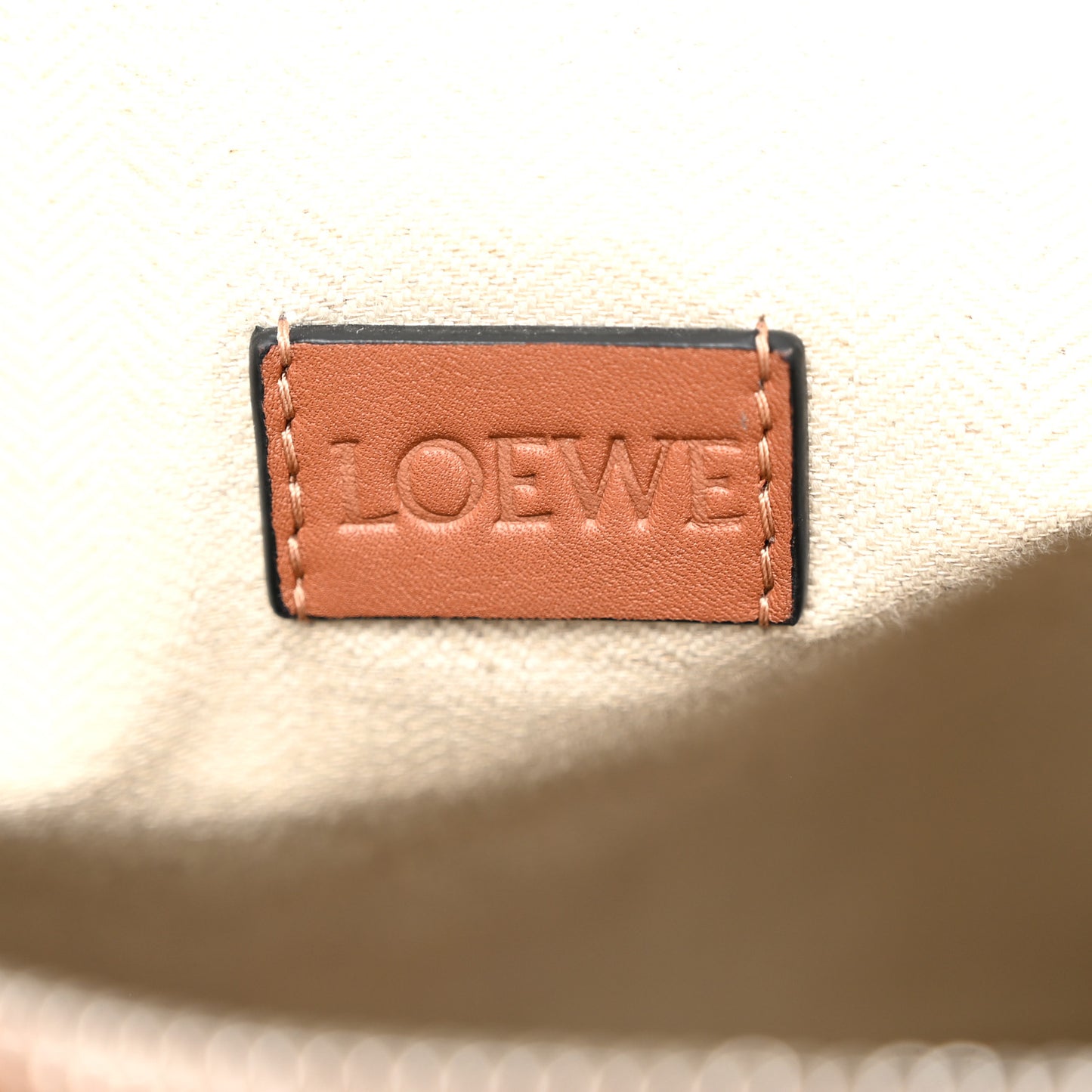 Supple Smooth Calfskin Jacquard Cubi Crossbody Bag Tan