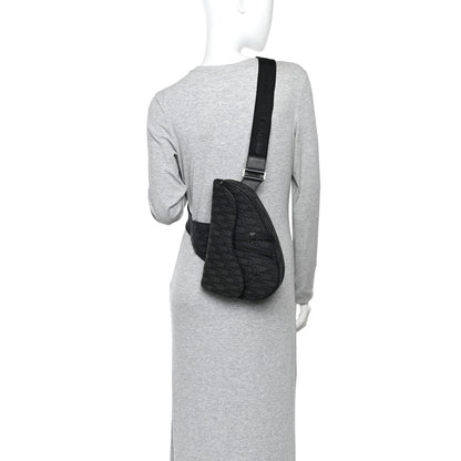 Christian Dior Oblique Mens Saddle Bag Black Blue 2 of 11