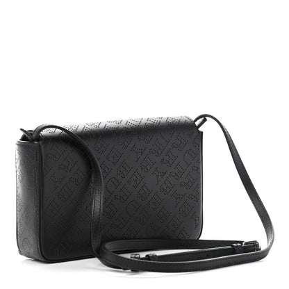 Burberry Calfskin Perforated Logo Hampshire Crossbody Black 3 of 9