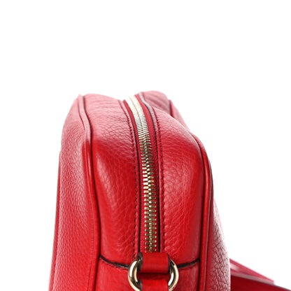 Gucci Pebbled Calfskin Small Soho Disco Bag Tabasco Red 12 of 24