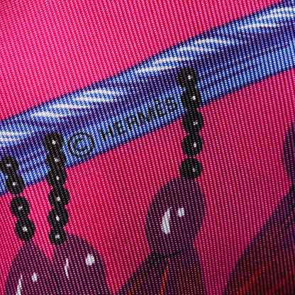 Hermes Silk Brazil Maxi Twilly Fuchsia Turquoise Vert 7 of 7