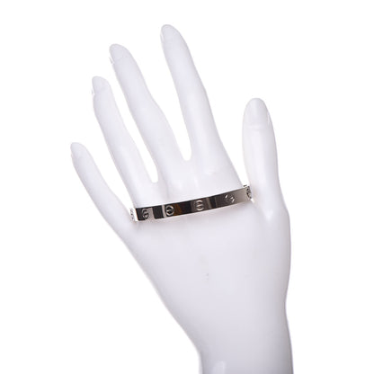 Cartier 18K White Gold LOVE Bracelet 17 2 of 9