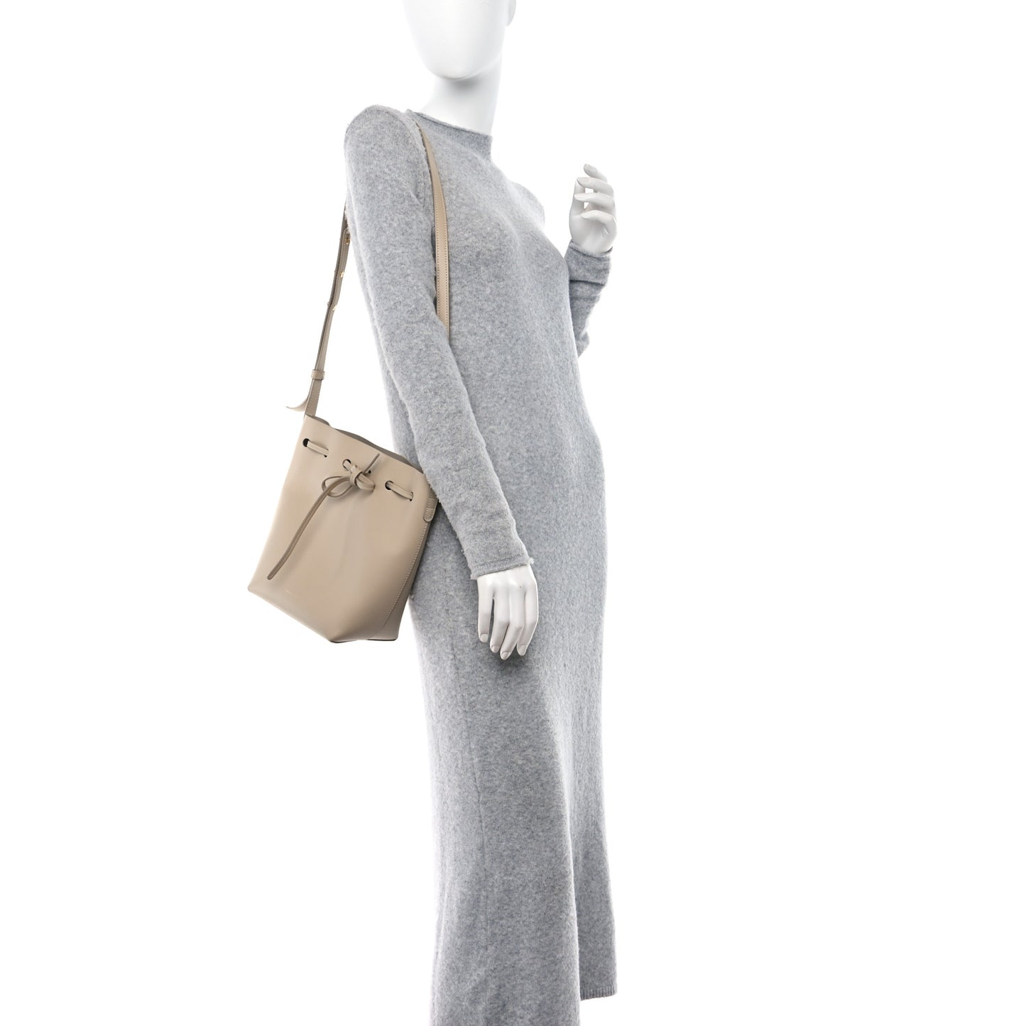 Calfskin Mini Bucket Bag Sand