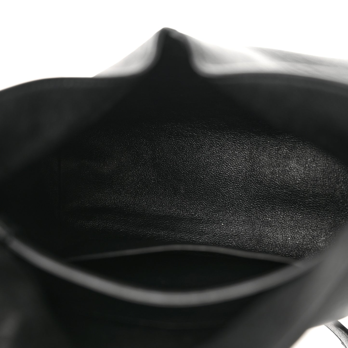 Lambskin Monogram Large Pouch On Strap Black