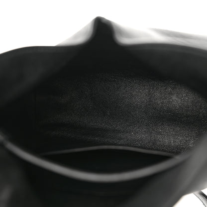 Saint Laurent Lambskin Monogram Large Pouch On Strap Black 6 of 17