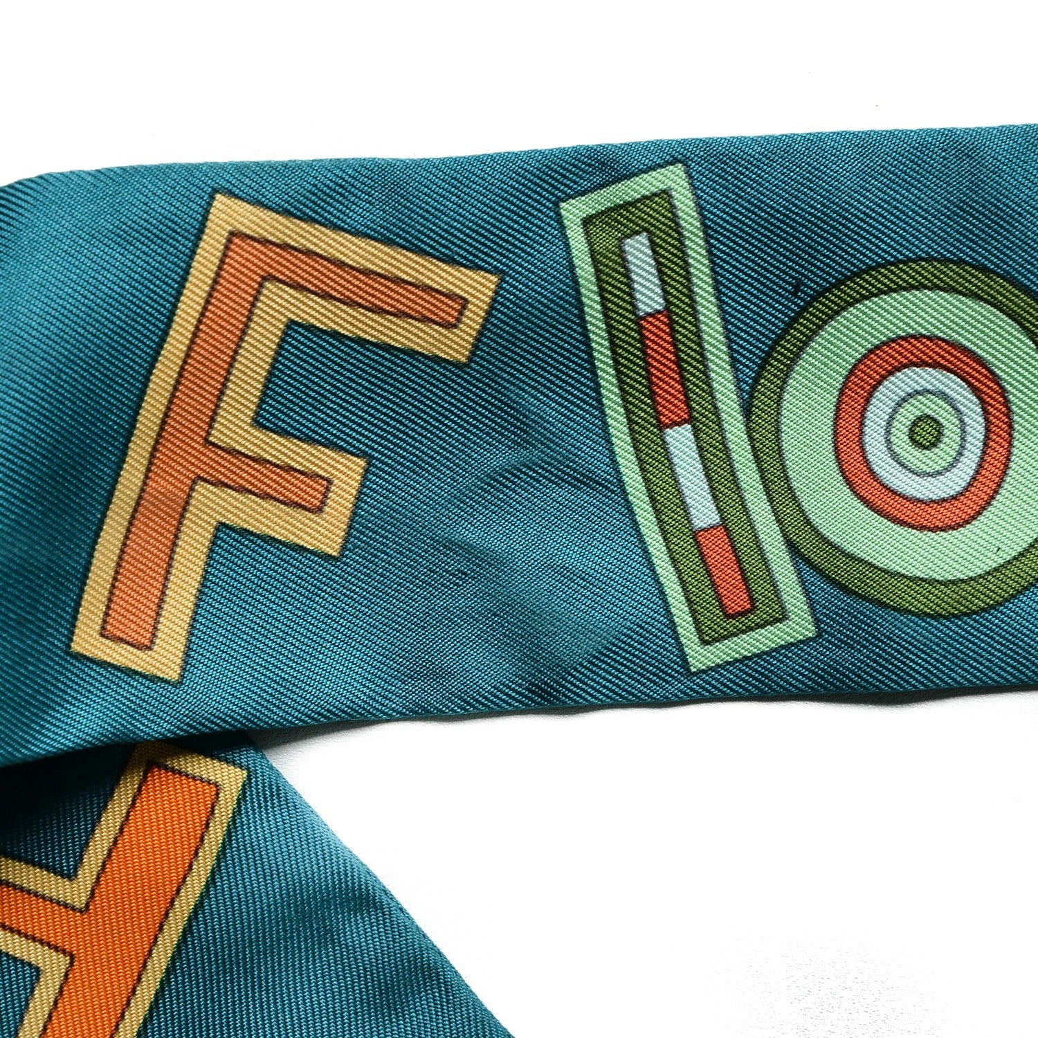 Hermes Silk Tohu Bohu Twilly Bleu Canard Multicolor 5 of 7