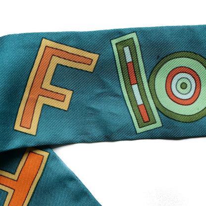 Hermes Silk Tohu Bohu Twilly Bleu Canard Multicolor 5 of 7