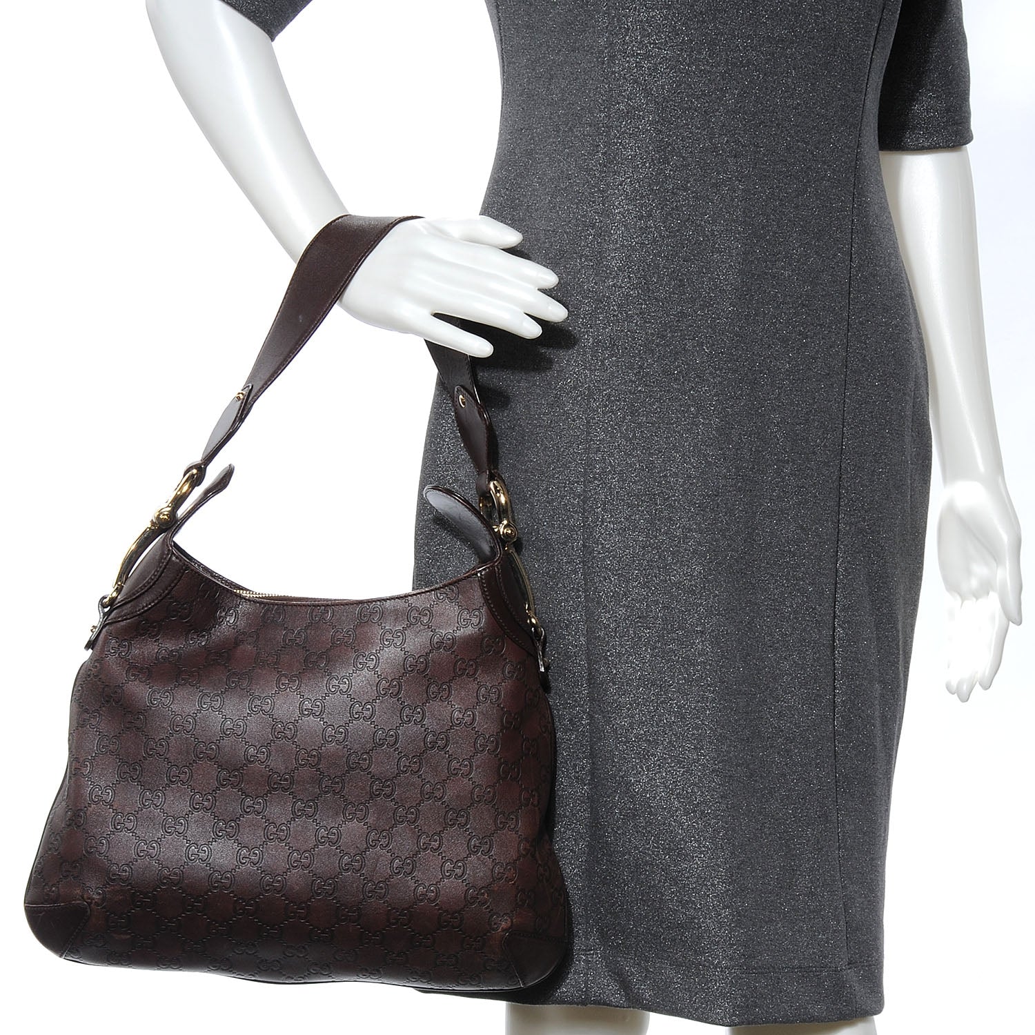Gucci Guccissima Creole Hobo Chocolate 2 of 9