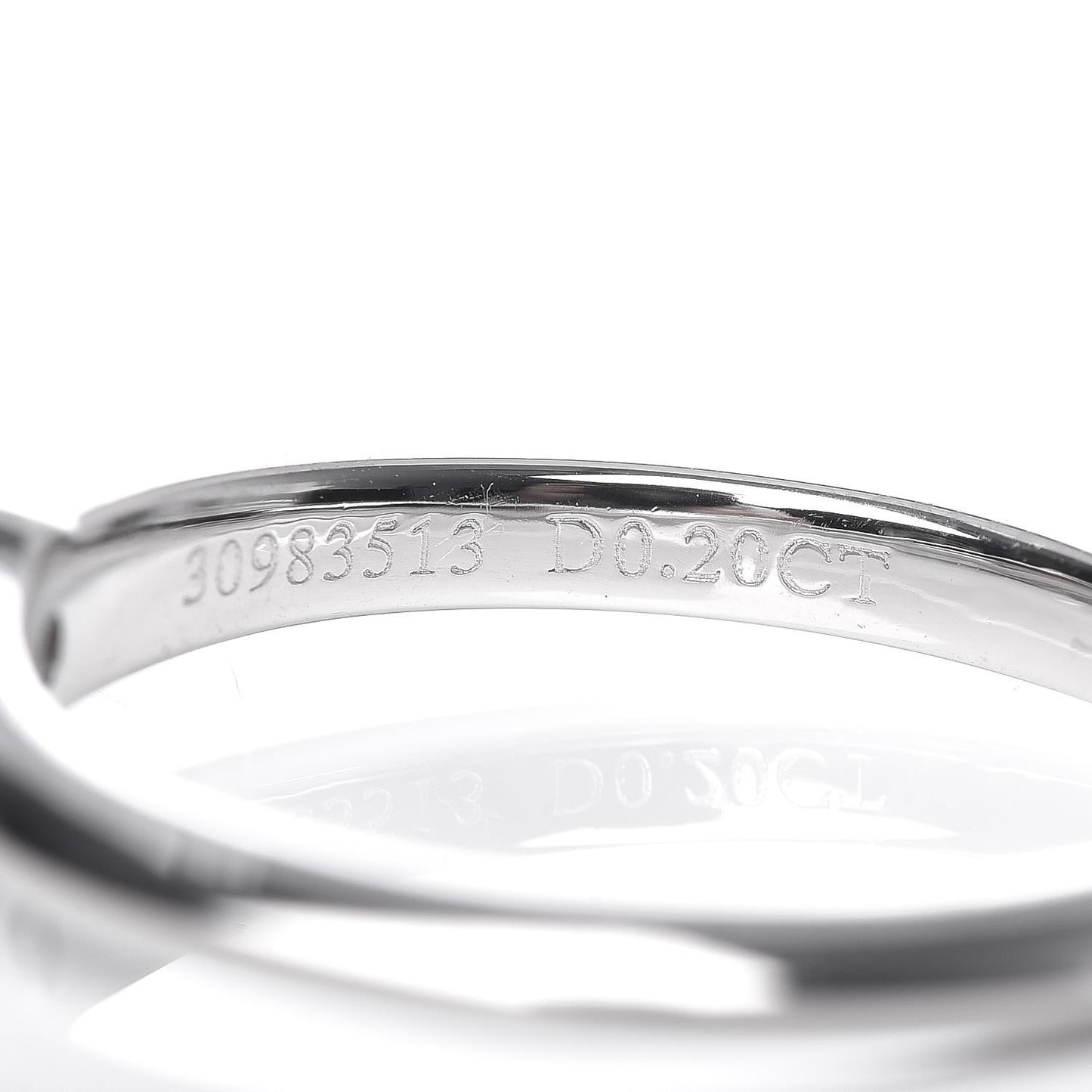 Platinum Diamond .20ct Solitaire Engagement Ring 47 4
