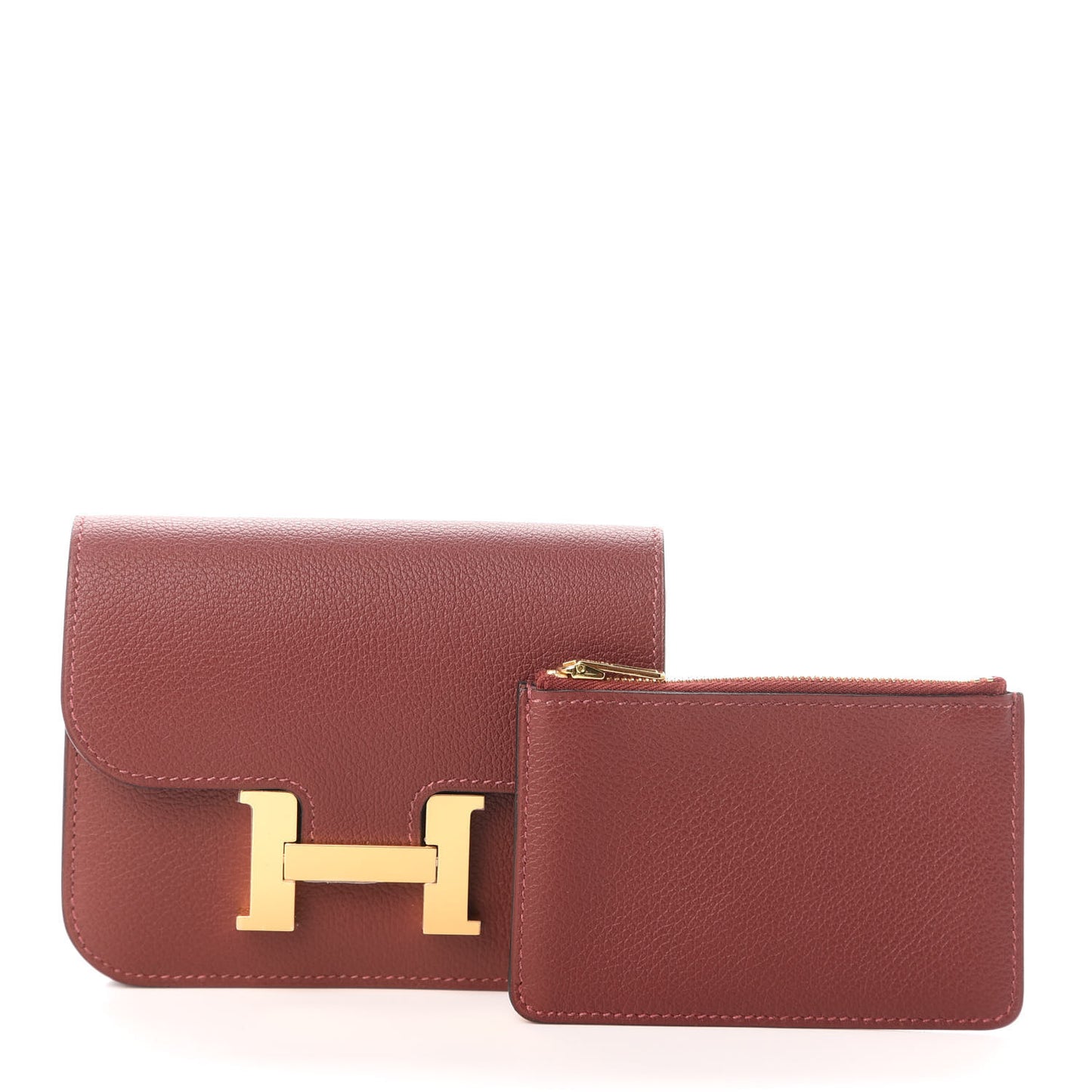 Evercolor Constance Slim Wallet Rouge H