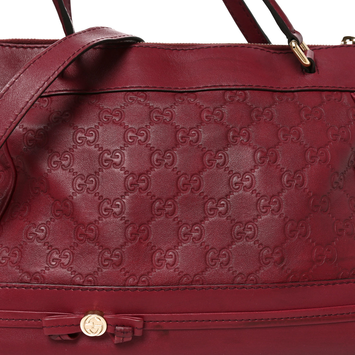 Guccissima Mayfair Top Handle Satchel Purple