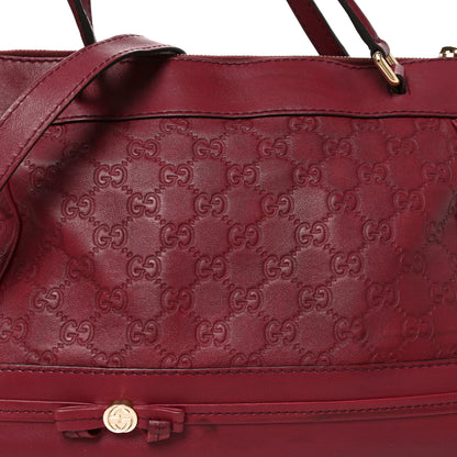 Gucci Guccissima Mayfair Top Handle Satchel Purple 8 of 10