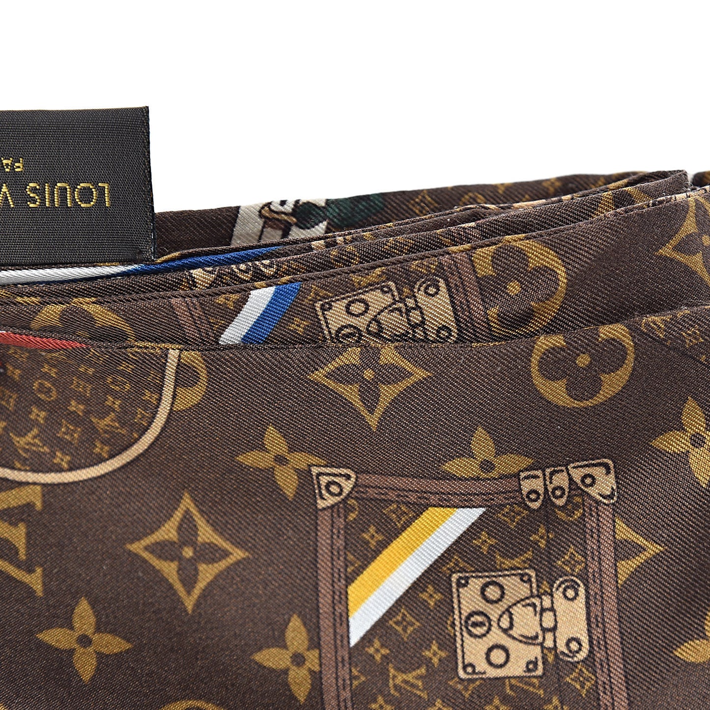 Silk Monogram Trunks Bandeau