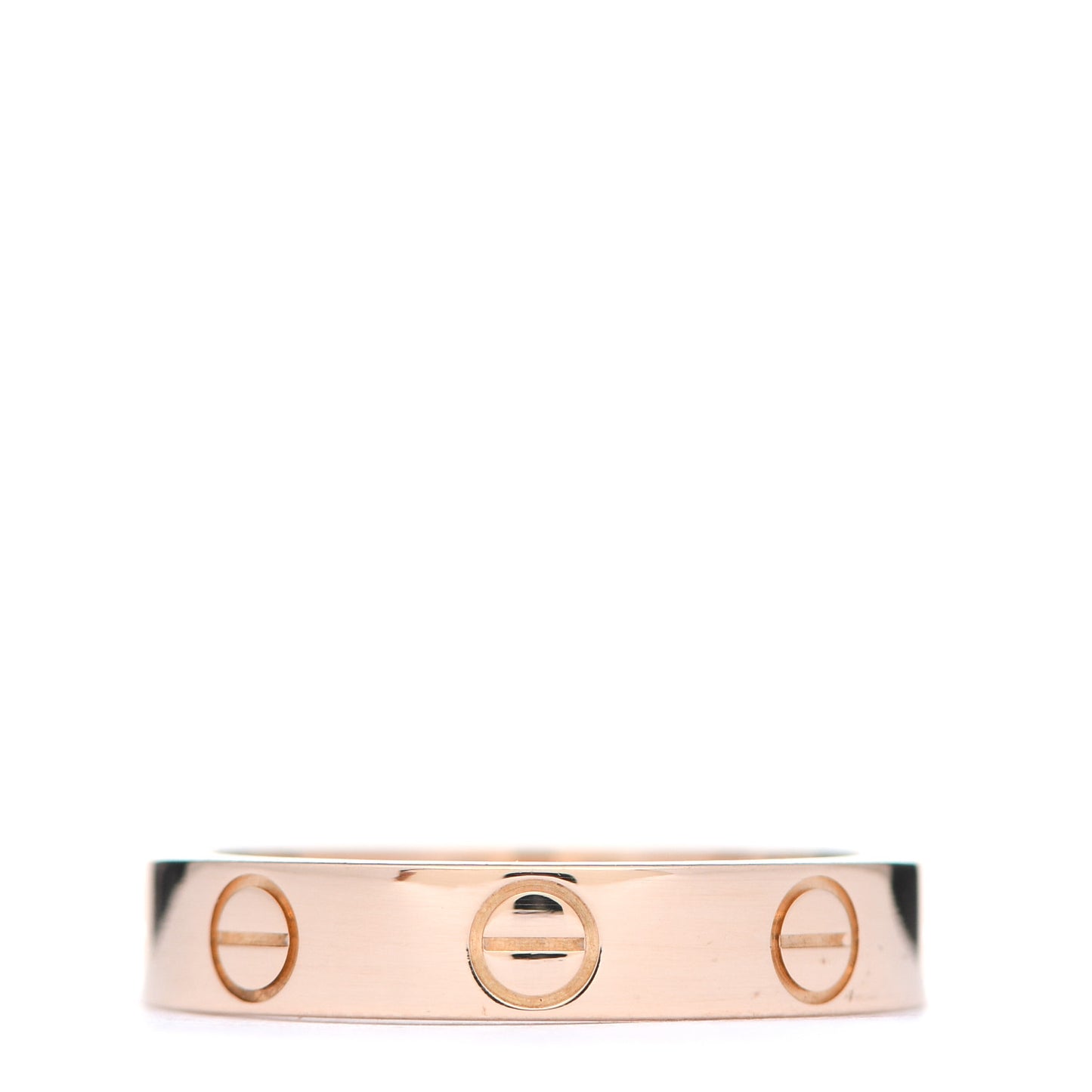 18K Pink Gold 3.5mm LOVE Wedding Band Ring 49 4.75