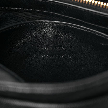 Saint Laurent Grain de Poudre Calfskin Y Quilted Monogram Small Loulou Chain Satchel Black 8 of 14