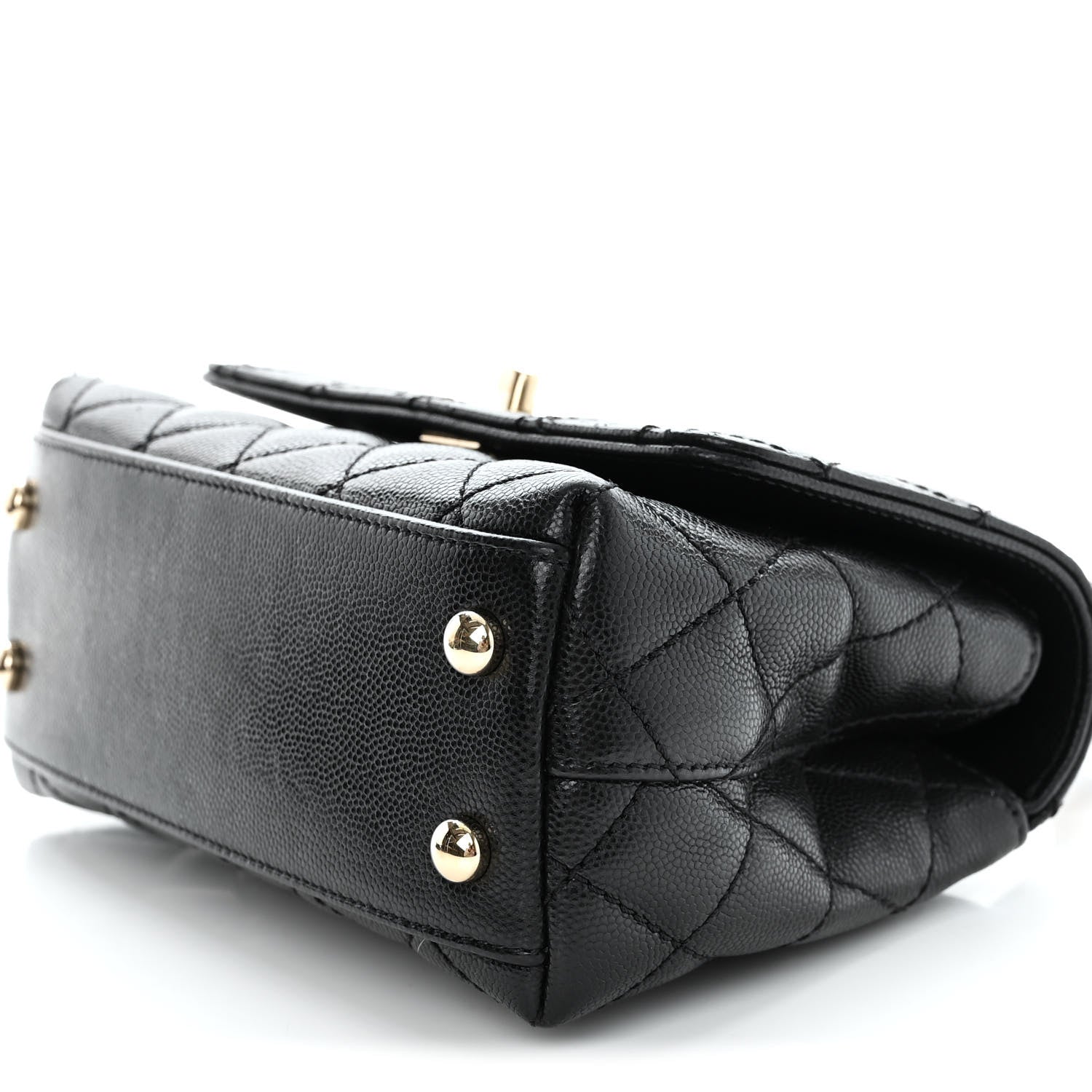 Chanel Caviar Quilted Extra Mini Coco Handle Flap Black 10 of 14