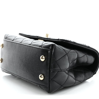 Chanel Caviar Quilted Extra Mini Coco Handle Flap Black 10 of 14