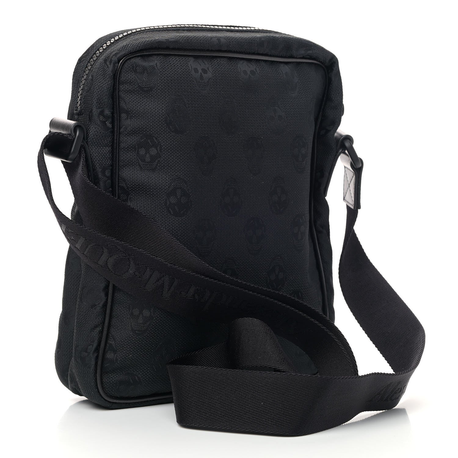 Alexander McQueen Nylon Mini Skull Messenger Bag Black 2 of 4
