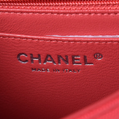 Chanel Caviar Quilted Mini Rectangular Flap Light Red 6 of 7