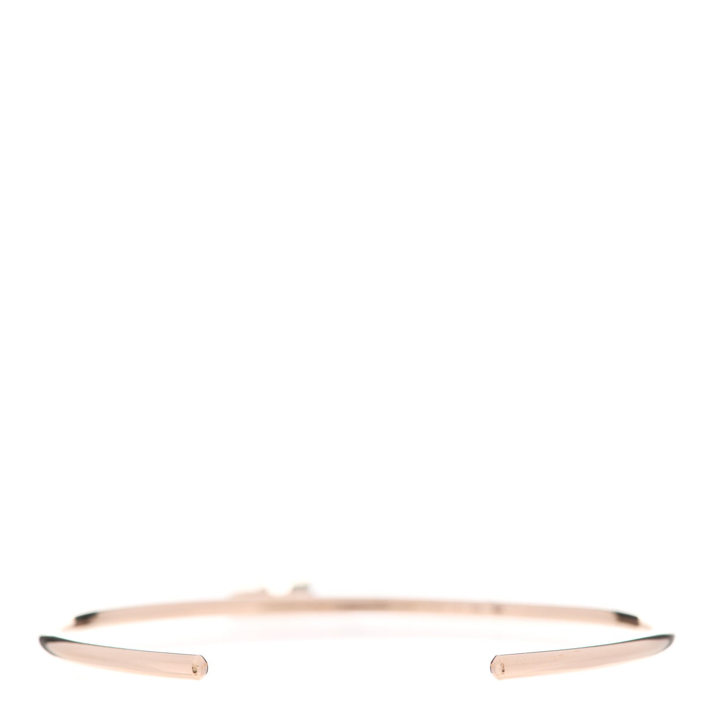 18K Rose Gold TPM Kelly Clochette Cuff Bracelet ST