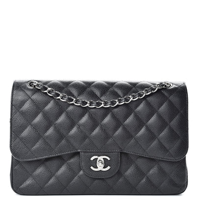 Chanel Caviar Quilted Jumbo Double Flap Black 1 of 20