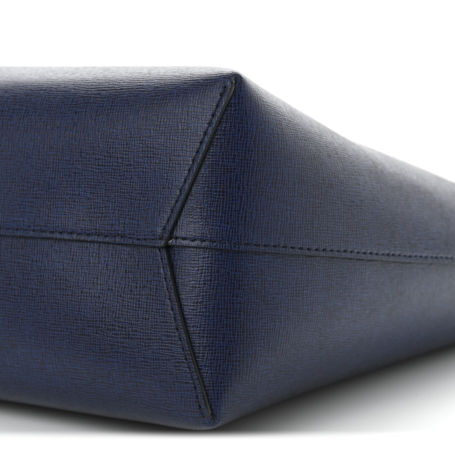 Mansur Gavriel Saffiano Small Zip Tote Navy 9 of 9