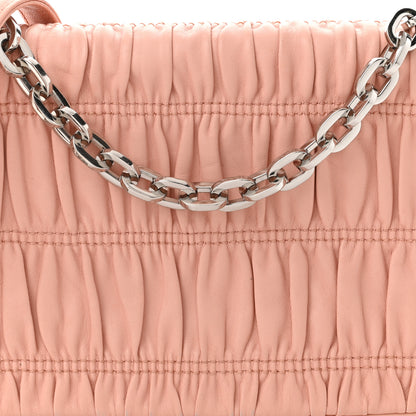 Prada Nappa Gaufre Chain Shoulder Bag Pesca 10 of 15