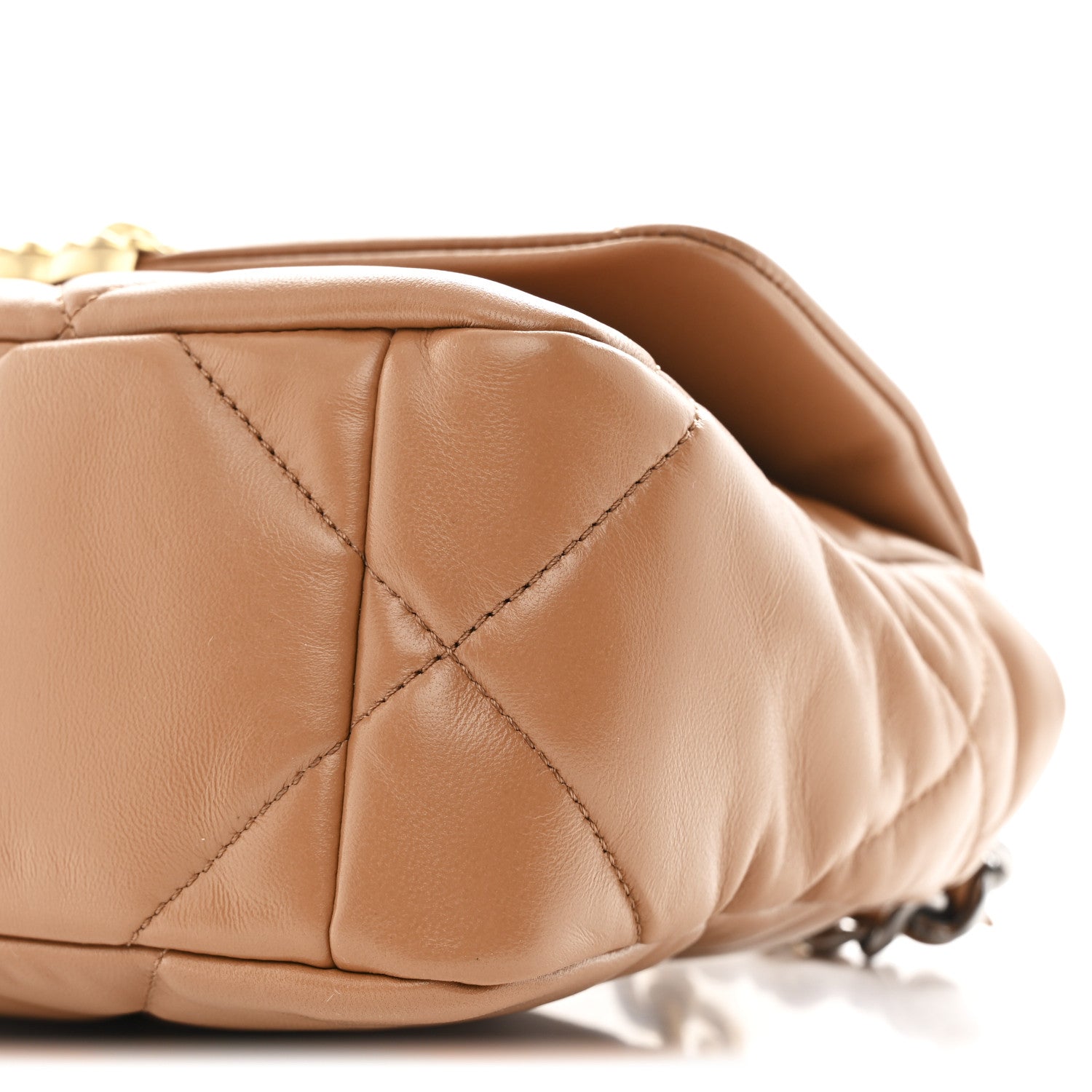 Chanel Lambskin Quilted Medium Chanel 19 Flap Brown 10 of 11