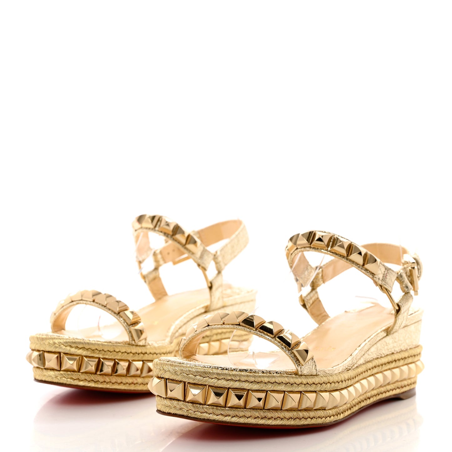 Specchio Vintage Cataclou 60 Platform Sandals 36 Platine Light Gold