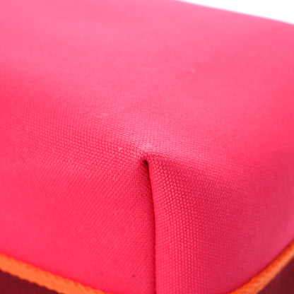 Hermes Canvas Small Bride-A-Brac Pouch Hibiscus 10 of 11