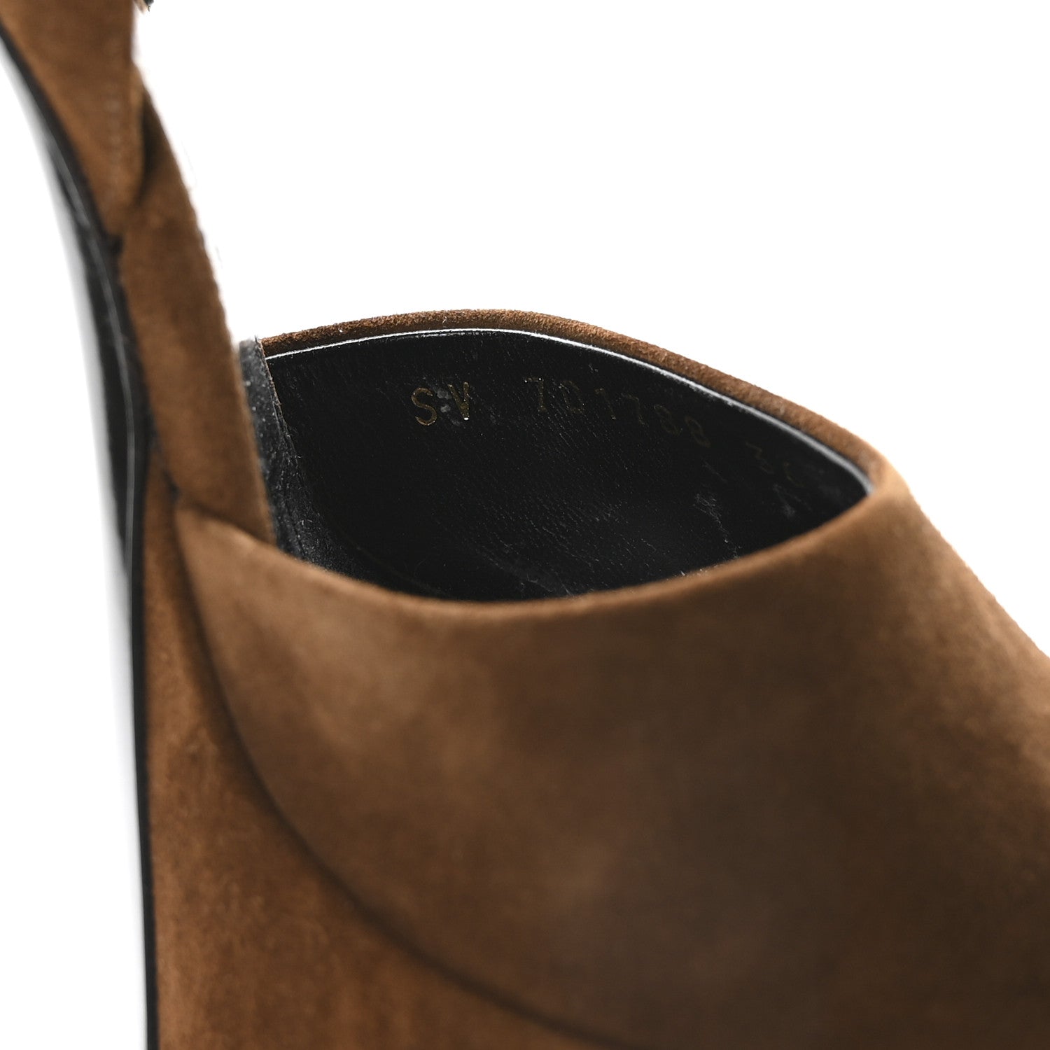 Saint Laurent Cachemire Jodie 95 Tanouk Platform Sandals 36.5 Land 8 of 8