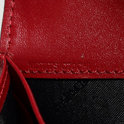 Burberry Signature Grain Calfskin Check Embossed Continental Wallet Military Red 6 of 14