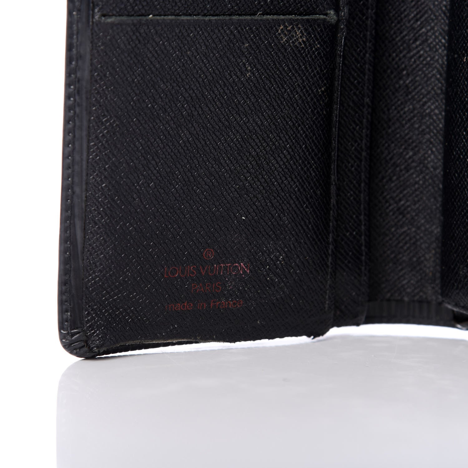 Louis Vuitton Epi French Purse Wallet Black 7 of 10